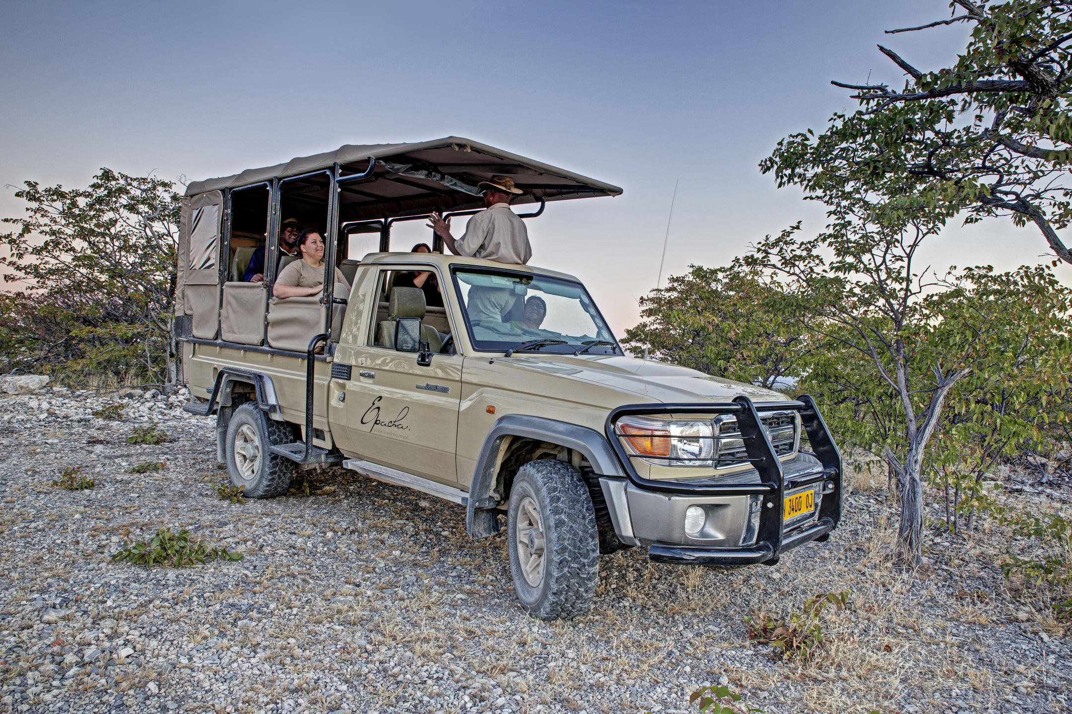 Safari game drive exploring the wildlife on the private reserve