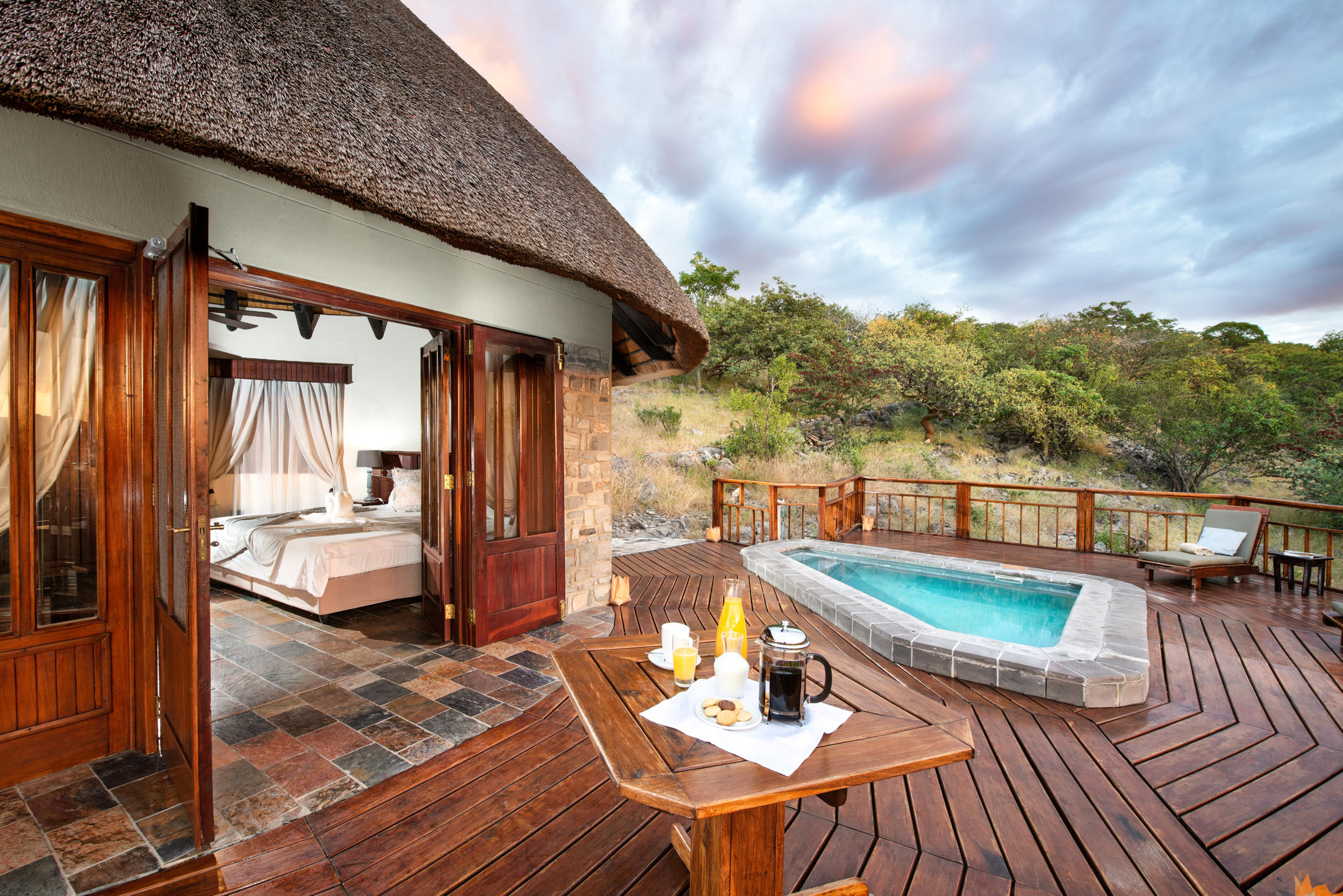 Family Suite with private plunge pool on the veranda