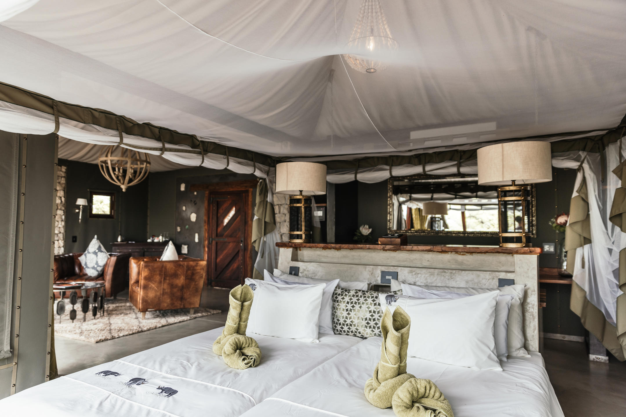 Spacious 75 sqm standalone suite with private shaded deck