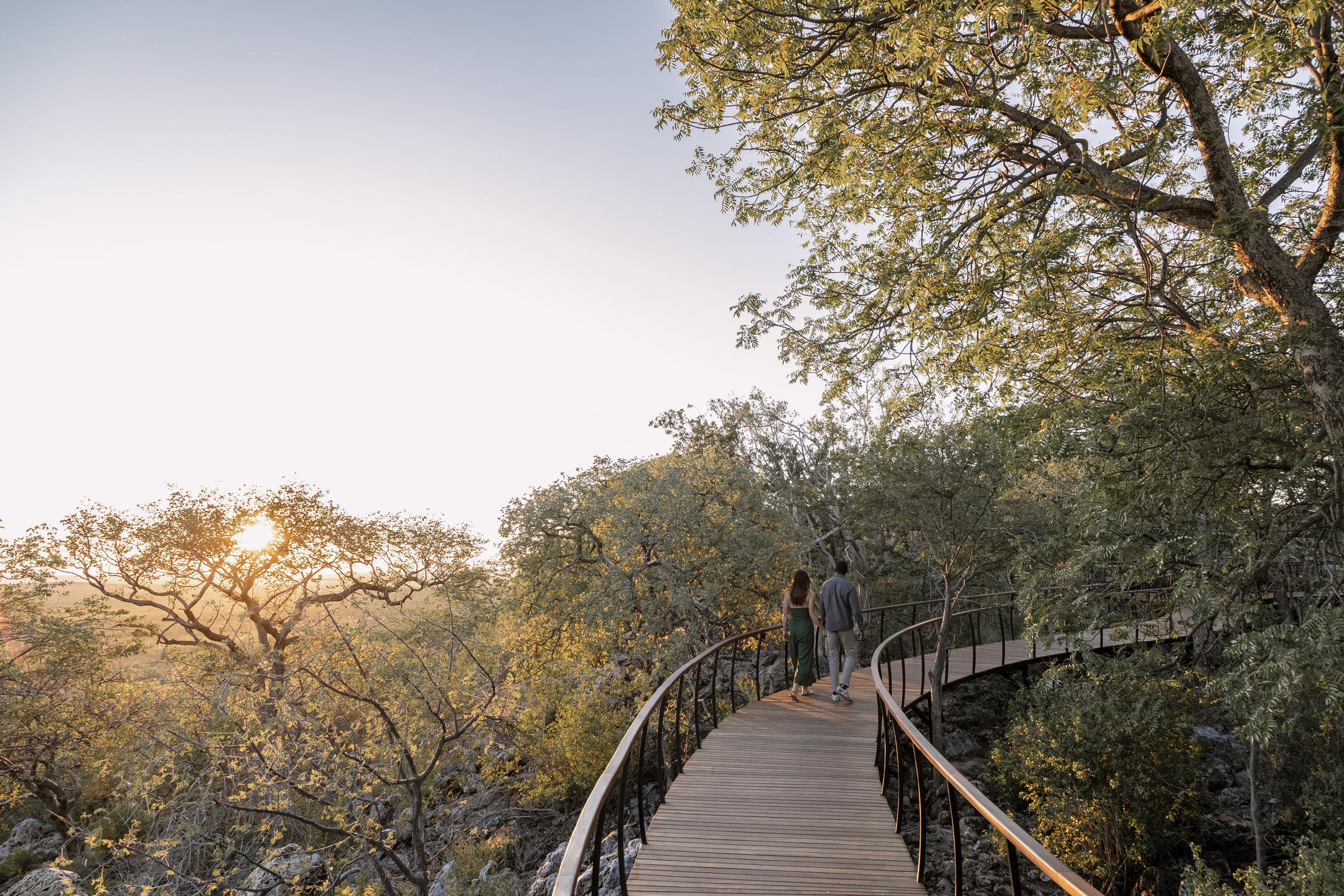 Walk to Sundowner Lounge and Viewing Deck