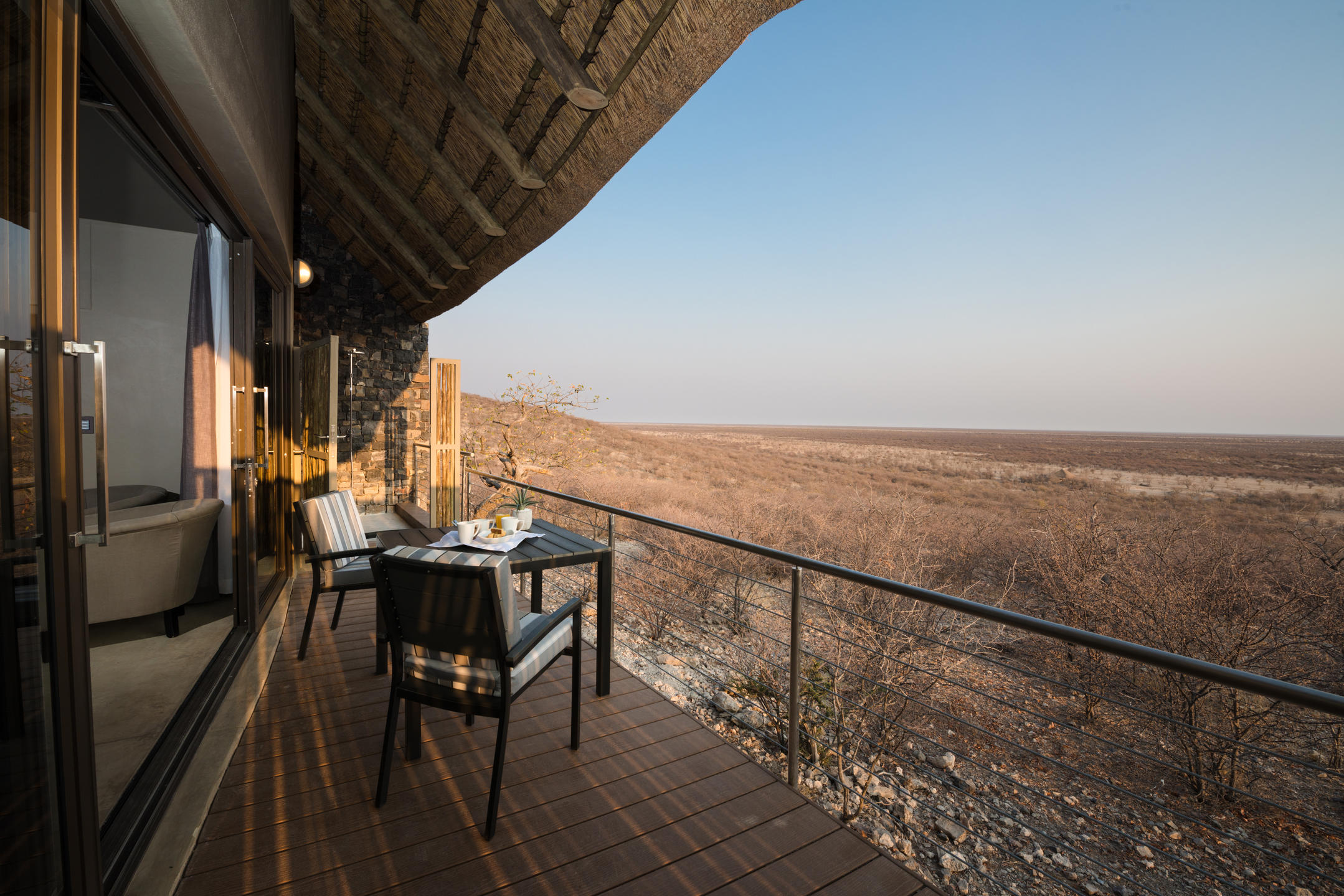 Spacious Luxury Room chalet featuring a private viewing deck