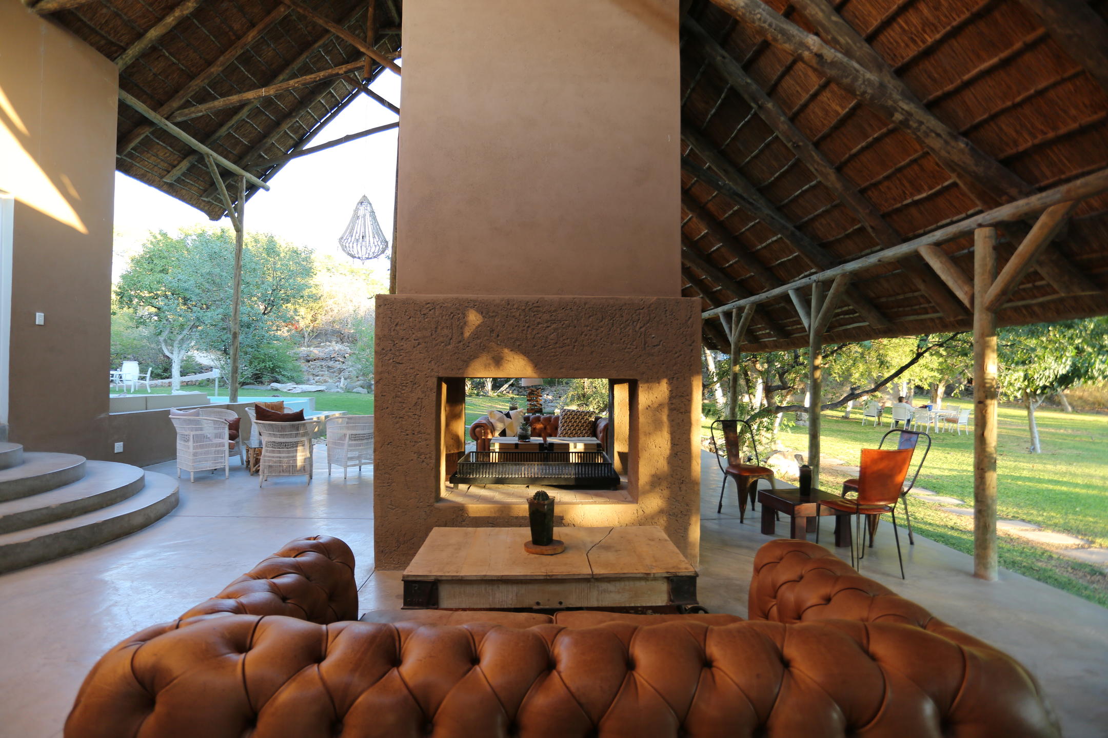 Buffet and Grill Area featuring Namibian Game Meats
